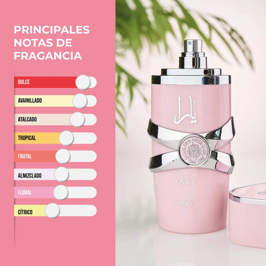 PERFUME YARA BY LATTAFA + ENVIO GRATIS Y PAGA AL RECIBIR