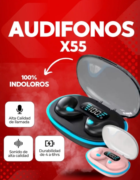 AUDIFONOS X55 + ENVIO GRATIS Y PAGA AL RECIBIR